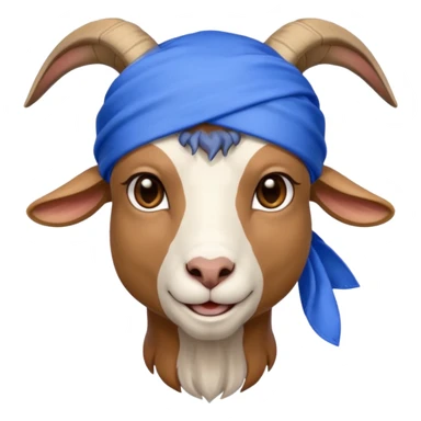 Goat with a du rag  sticker