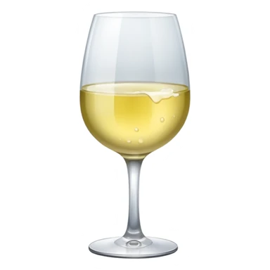 a glass of white wine sticker