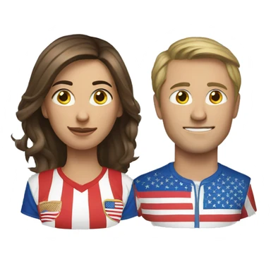 Russia versus USA sticker