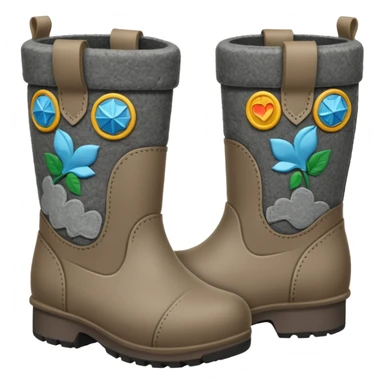 valenki felt boots sticker