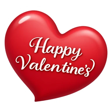Happy Valentine’s Day en letra sticker