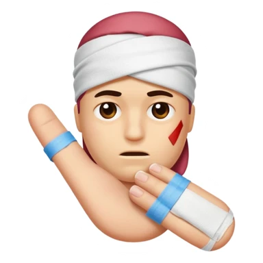 Injured finger  sticker
