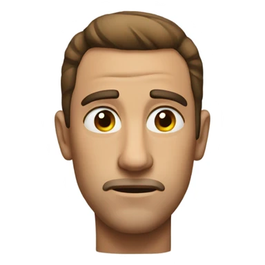  This emoji but serious face 🗿 sticker