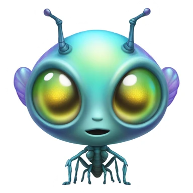 a insect alien woman full body sticker