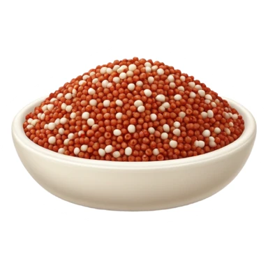 red and white quinoa sticker