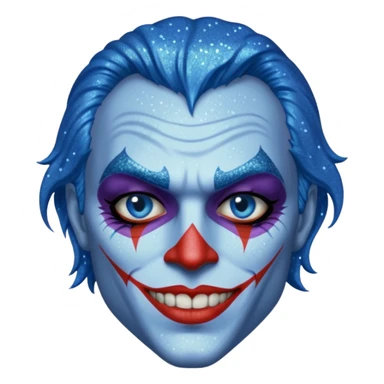 Glitter Blue coringa sticker