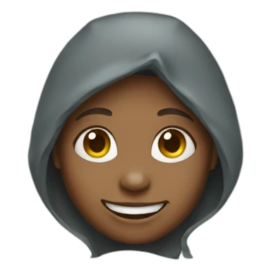 Happy homeless girl sticker