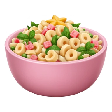 Hawaiian Mac salad light pink bowl sticker
