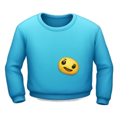 blue long sleeved tshirt no person sticker