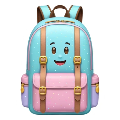 Pack & Go
A cheerful emoji-style travel backpack with small sparkles around it, symbolizing excitement for a new journey. Simple flat style, pastel tones, white background. sticker