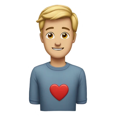 heart with the name ben in the middle sticker