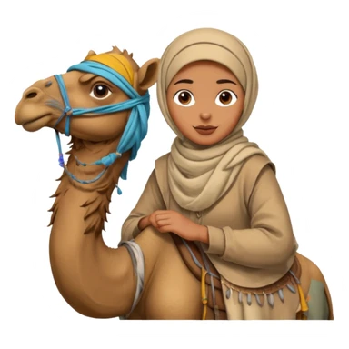 Desert Nomad Traveler with camel sticker
