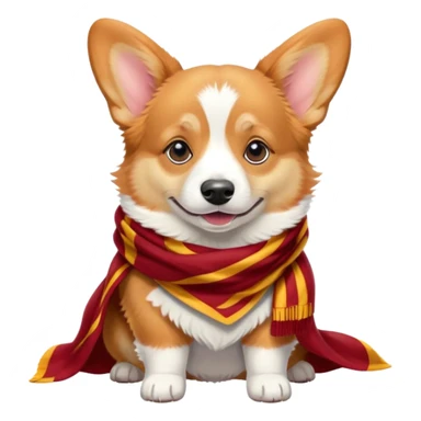 Corgi gryffindor style sticker