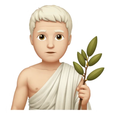 man white ancient greek people sticker