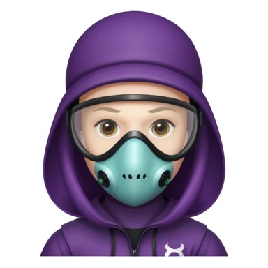 squid game guard wearing mask sticker