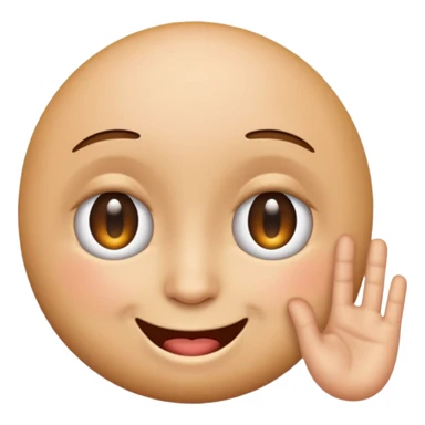 Normal emoji with the left eye twitching while smiling  sticker