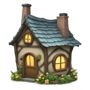  A fairy cottage house sticker