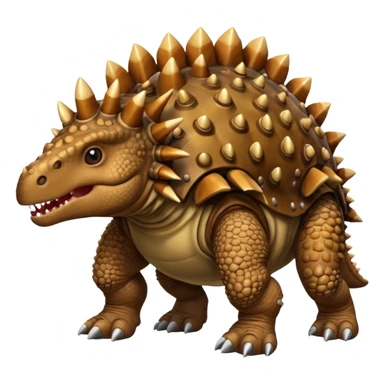 A brown ankylosaurus that doesn’t look mutated and actually looks like a normal ankylosaurus  sticker