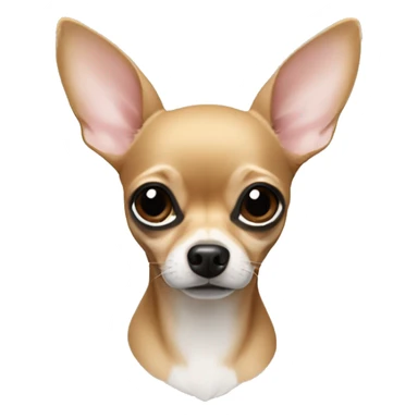 Make a deer head chihuahua in color fawn sticker