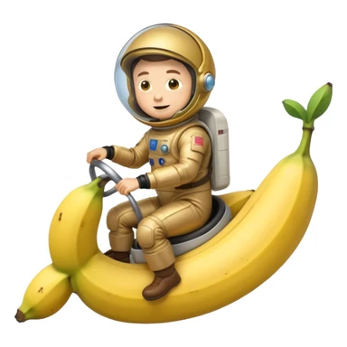 Elon musk riding a banana sticker