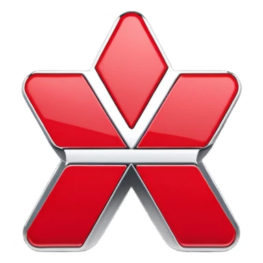 Mitsubishi brand sticker