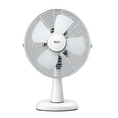 Cute white classic Stand fan sticker