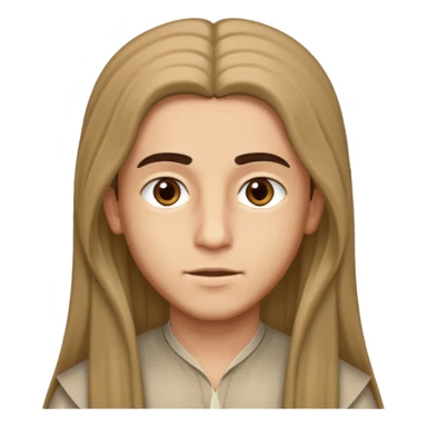 Boy arab long hair sticker