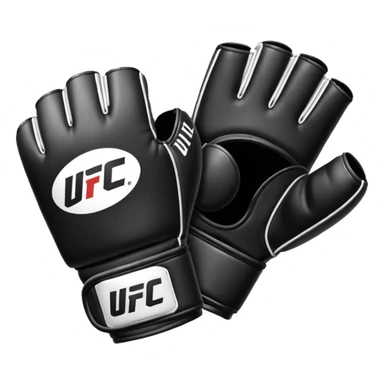 Black and white UFC Glove sticker