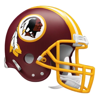 Redskins football helmet sticker