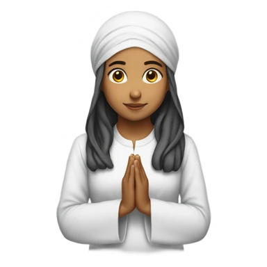 Sikh girl praying sticker