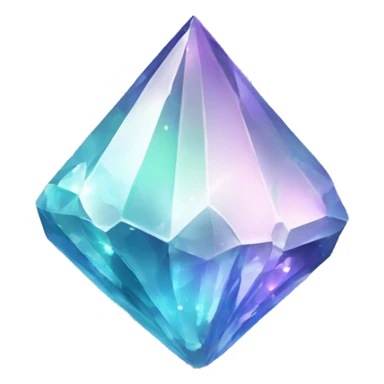 Shiny sparkly glass crystal gem shard sticker