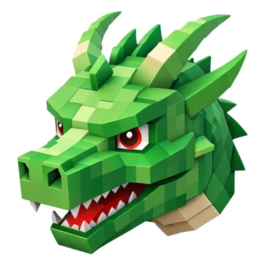 Minecraft dragon head sticker
