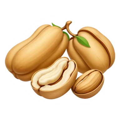 Make single simple Cashew dryfruit without leave  sticker