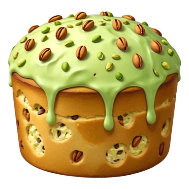 pistacchio panettone con glassa al pistacchio  sticker