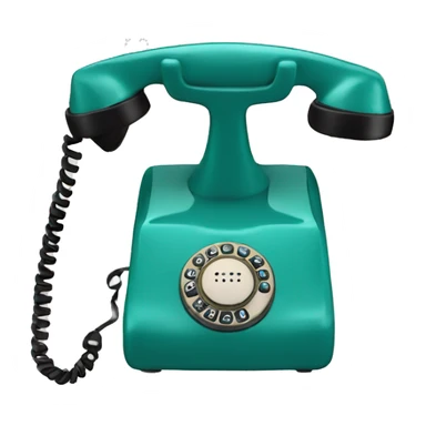 Teal 1950 phone sticker
