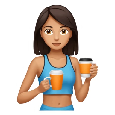 Morning Coffee Runner bwoman  sticker