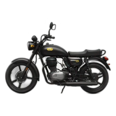 Moto noir 50cc  sticker
