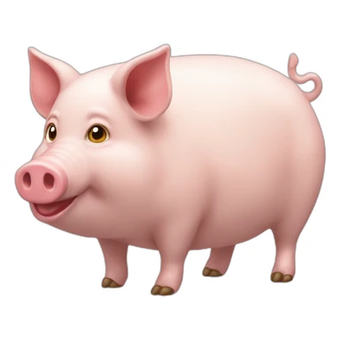 Chat sur tête cochon sticker