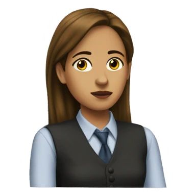 Girl watching “The Office” sticker