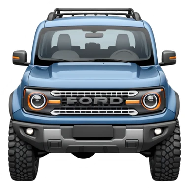 grey blue Ford bronco sport sticker