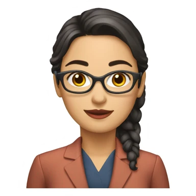 secretaria joven morena sticker