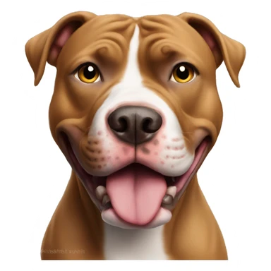 Xl bully pitbull 🤪 Zany face sticker