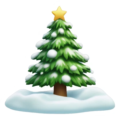 christmas tree with snow sticker