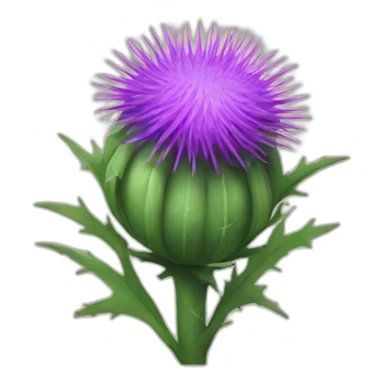 Emoji thistle sticker