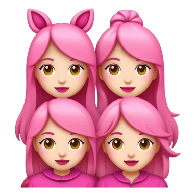 quiero emojis para chicas, que sean que incluyan muchísimo color rosa, palo y que sean muy muy monos, ya que los quiero utilizar para TikTok para vídeos que genero sobre hauls Skincare y Make-Up Tienen que ser muy monos y bastante Cute sticker