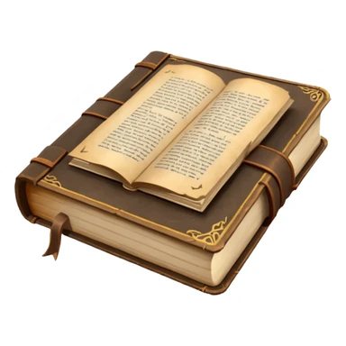 open old book low poly sticker