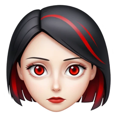 Alita red streak under each eye sticker