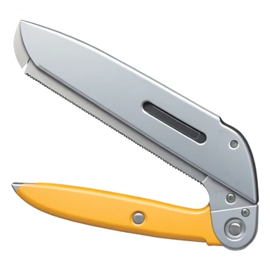 Box cutter utility knife with extended blade, sharp and precise cutting tool sticker