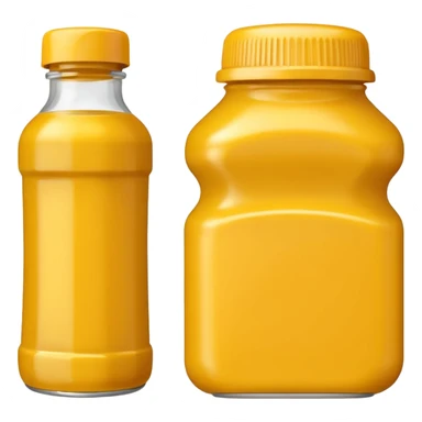 Mustard bottle sticker