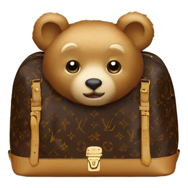 Bear Louis Vuitton bag sticker
